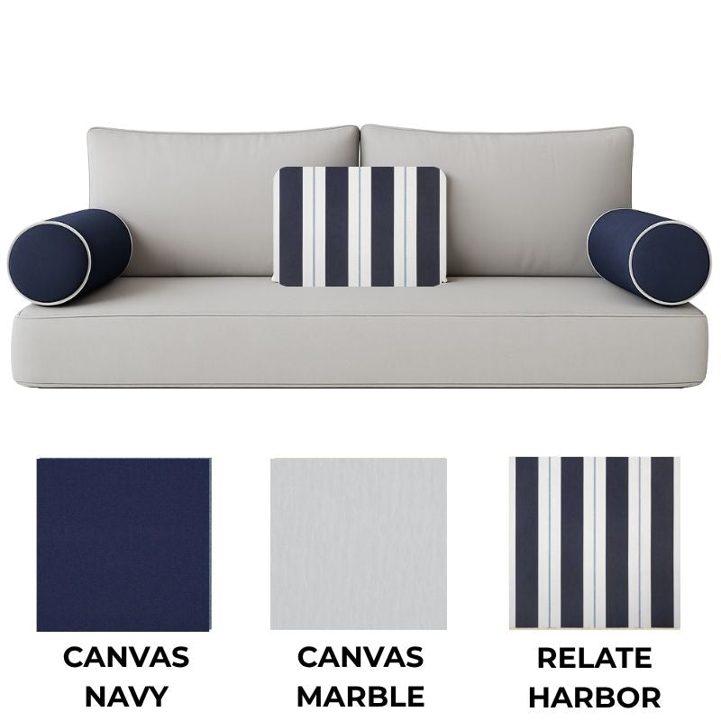 Slate & Sea Sunbrella Swing Bed Cushion Set - Easy Breezy Porch Swings