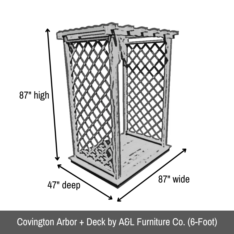 Covington Arbor + Deck - Easy Breezy Porch Swings