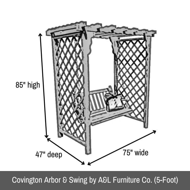 Covington Arbor & Swing - Easy Breezy Porch Swings