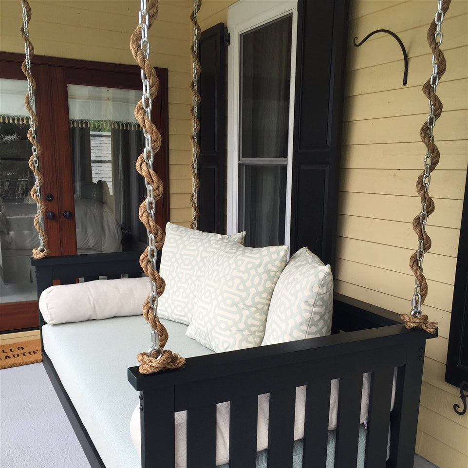 Rope-Wrapped Chain - Easy Breezy Porch Swings