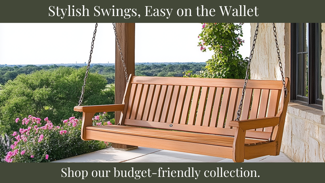 Affordable Comfort: Introducing Our Budget-Friendly Porch Swing Collection