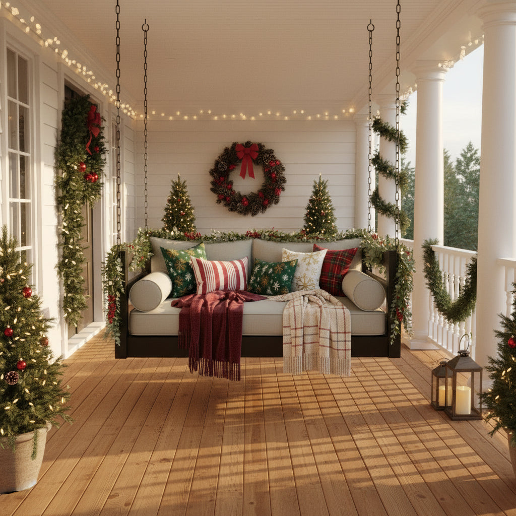 A Warm Welcome: Holiday Porch Styling to Greet Guests