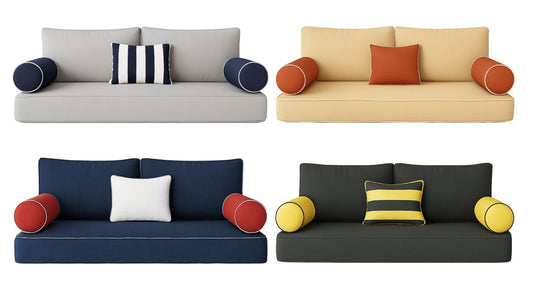 How to Mix & Match Fabrics and Colors for Your Swing Bed Cushions