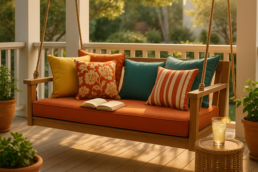 Transform Your Front Porch Swing with Sunbrella Cushions: Style Meets Durability