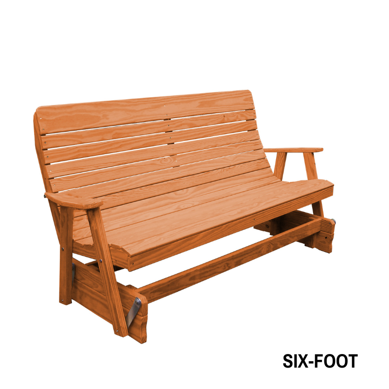 Highback Pressure Treated Porch Glider - Easy Breezy Porch Swings