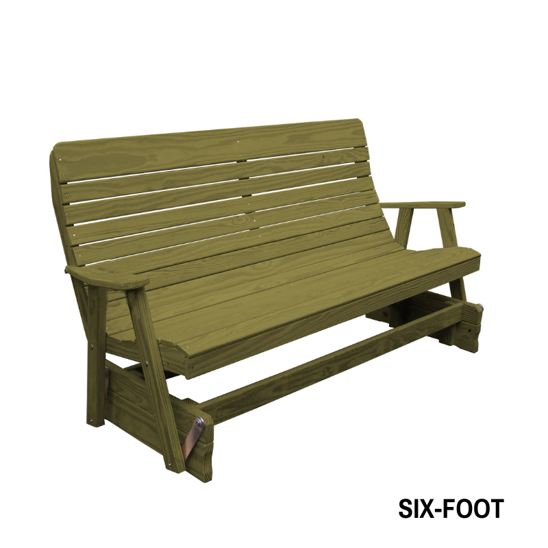 Highback Pressure Treated Porch Glider by A&L Furniture Co.