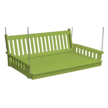 75" Poly Traditional English Swing Bed by A&L Furniture Co.