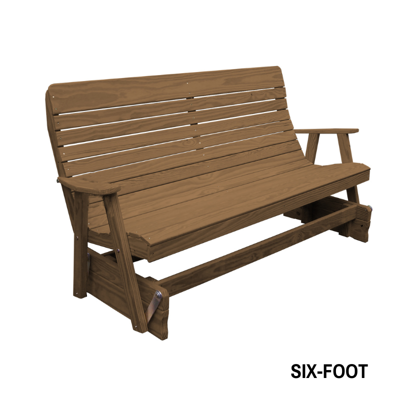 Highback Pressure Treated Porch Glider - Easy Breezy Porch Swings