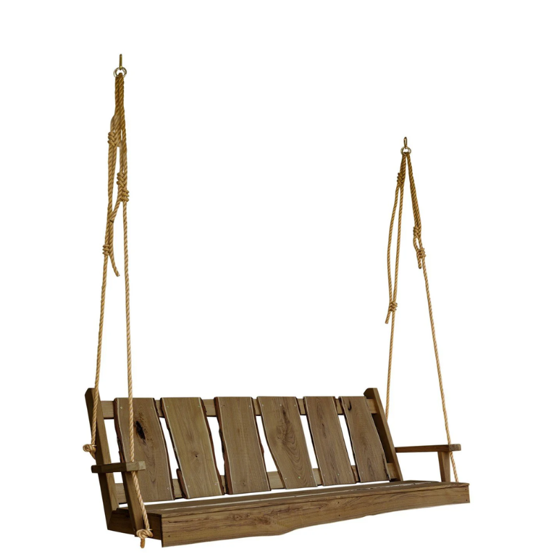 Timberland  Swing with Rope - Easy Breezy Porch Swings