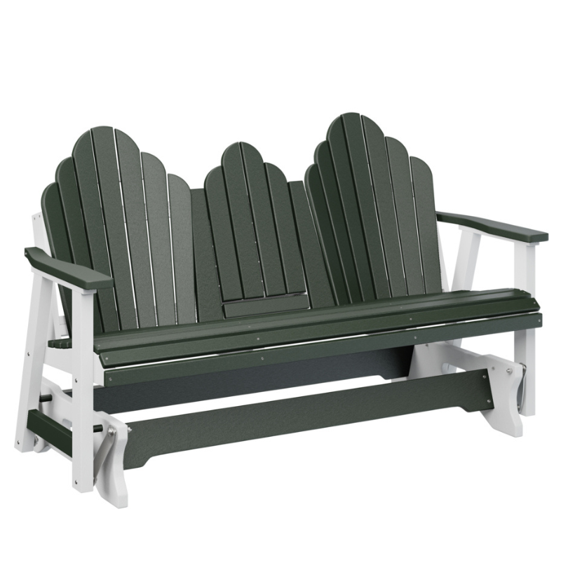 Cozi Back Three Seat Glider with Console - Easy Breezy Porch Swings