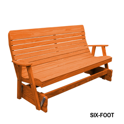 Highback Pressure Treated Porch Glider - Easy Breezy Porch Swings