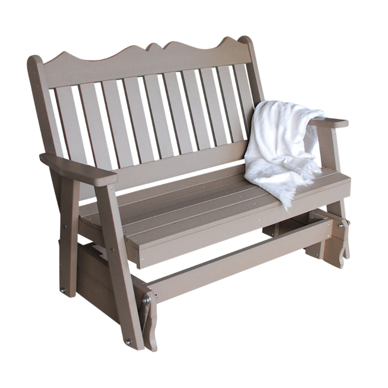 Poly Royal English Gliding Chair - Easy Breezy Porch Swings