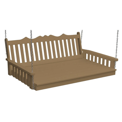 75" Poly Royal English Swing Bed by A&L Furniture Co.