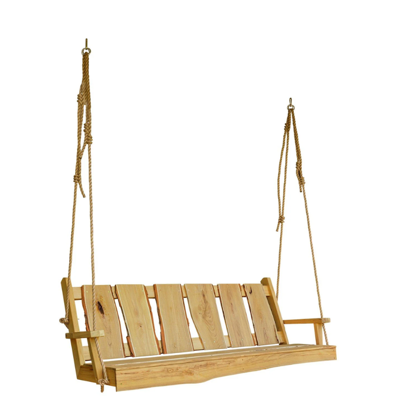 Timberland  Swing with Rope - Easy Breezy Porch Swings