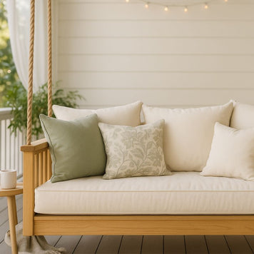 14" x 10" Lumbar Sunbrella Accent Pillow - Easy Breezy Porch Swings