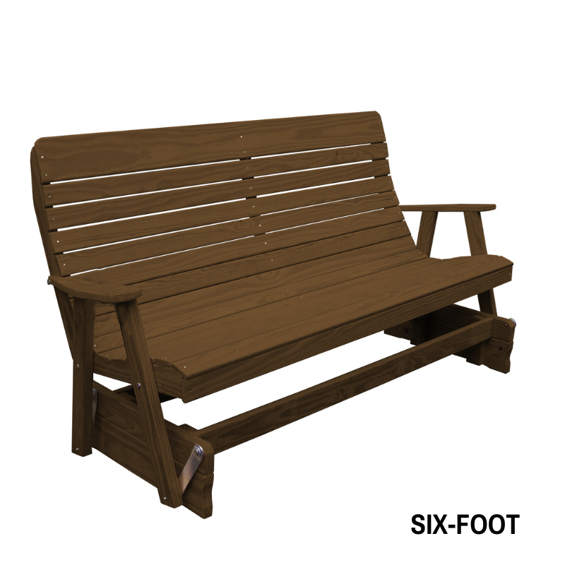 Highback Pressure Treated Porch Glider - Easy Breezy Porch Swings