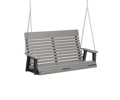 Casual-Back Double Swing - Easy Breezy Porch Swings