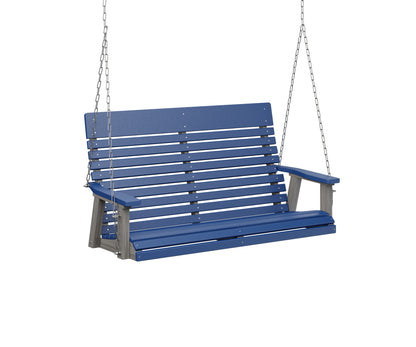 Casual-Back Double Swing - Easy Breezy Porch Swings