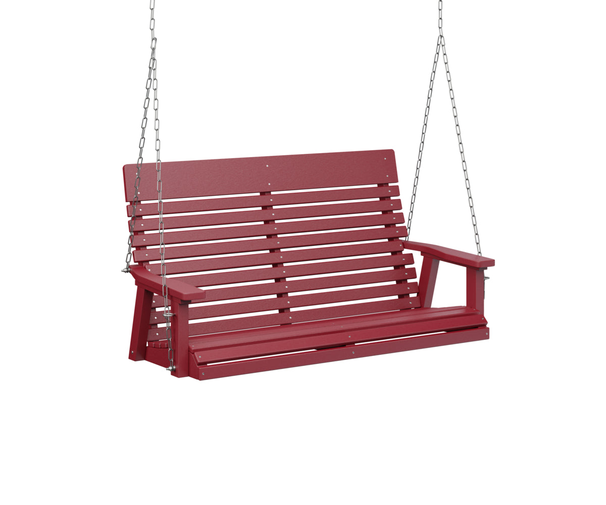 Casual-Back Double Swing - Easy Breezy Porch Swings