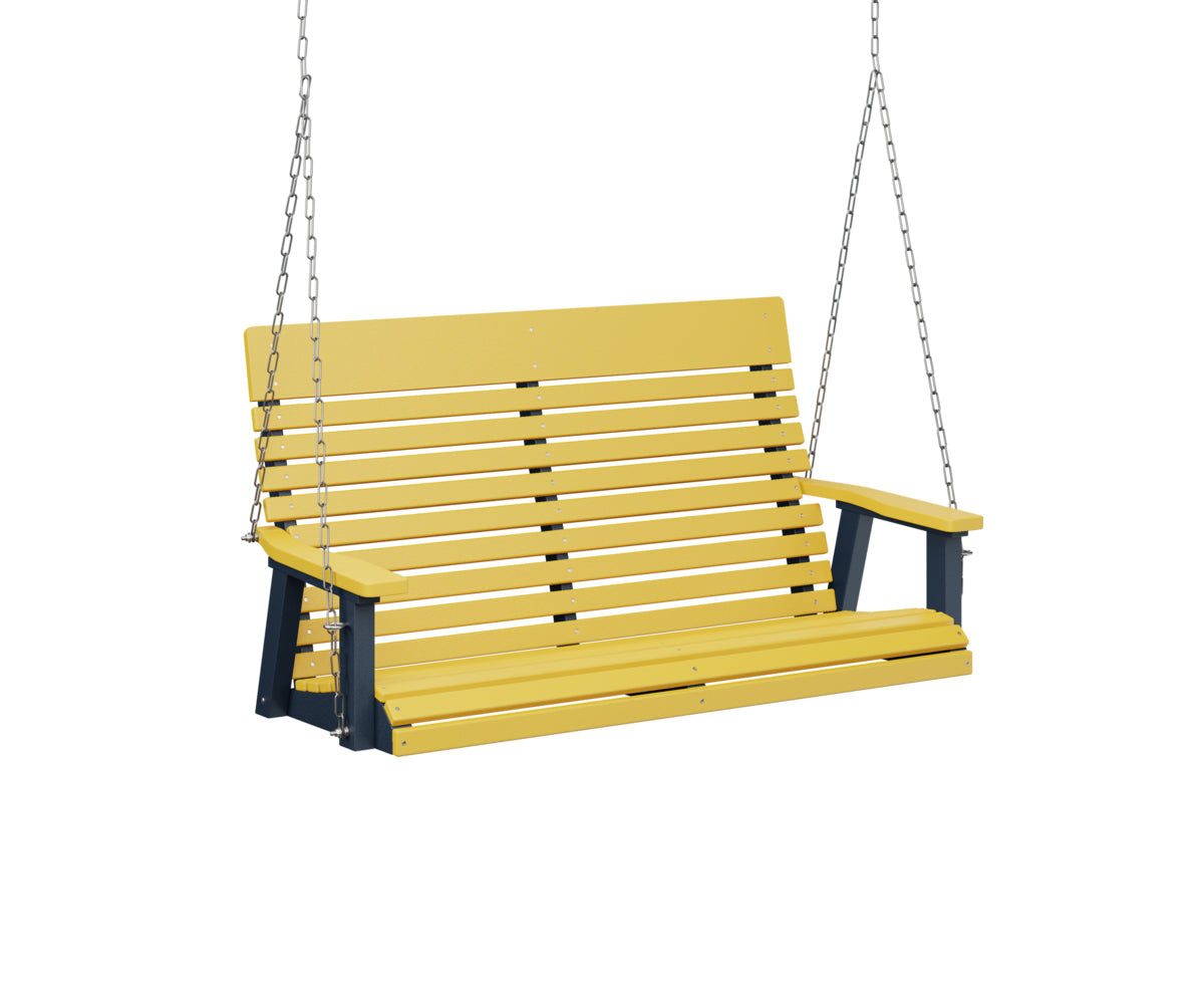 Casual-Back Double Swing - Easy Breezy Porch Swings