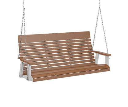 Casual-Back Three Seat Swing - Easy Breezy Porch Swings