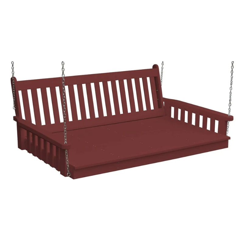 75" Poly Traditional English Swing Bed by A&L Furniture Co.