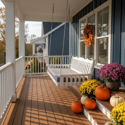 Poly Royal English Swing Bed - Easy Breezy Porch Swings