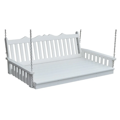 75" Poly Royal English Swing Bed by A&L Furniture Co.