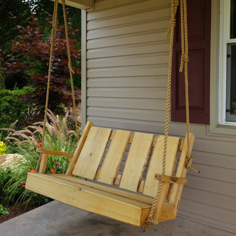 Timberland  Swing with Rope - Easy Breezy Porch Swings