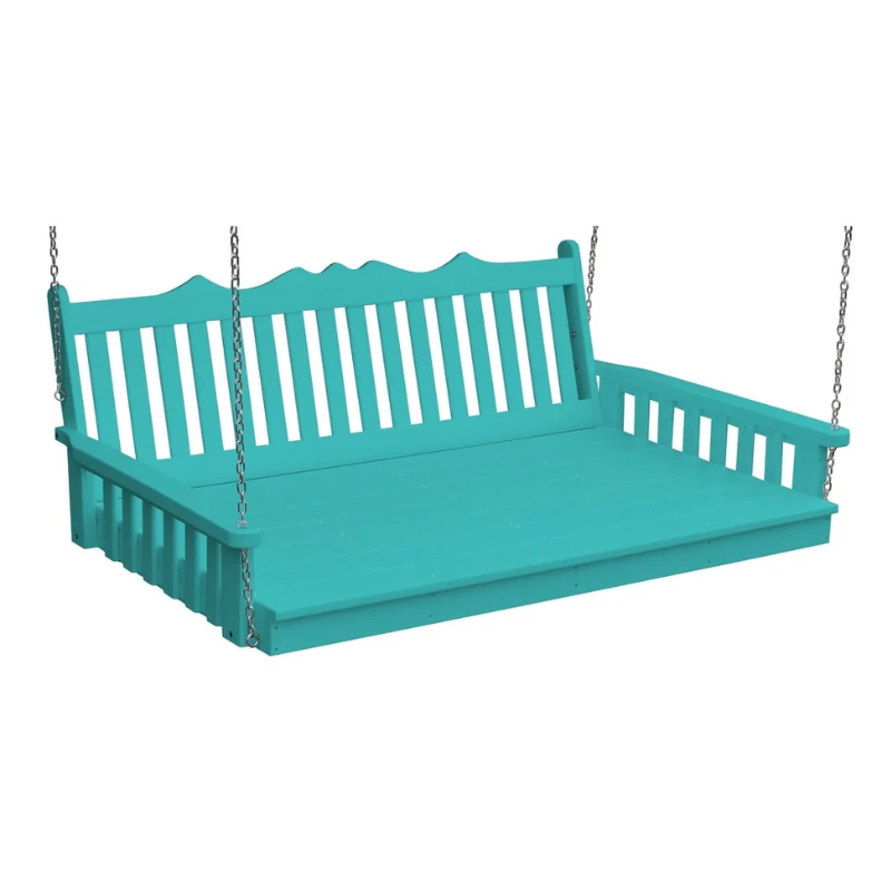 75" Poly Royal English Swing Bed by A&L Furniture Co.