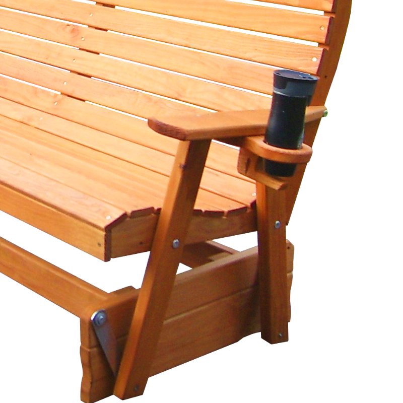 Royal English Red Cedar Porch Glider - Easy Breezy Porch Swings