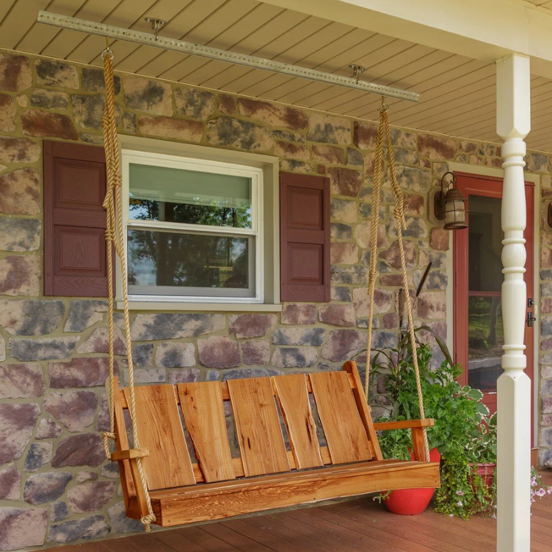 Timberland  Swing with Rope - Easy Breezy Porch Swings