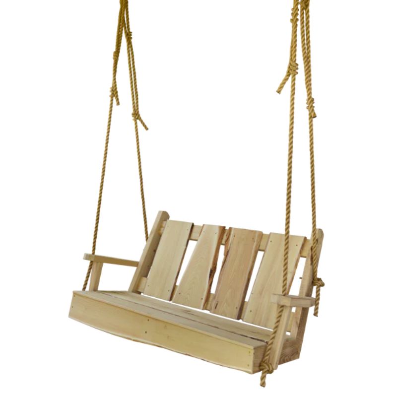 Timberland  Swing with Rope - Easy Breezy Porch Swings