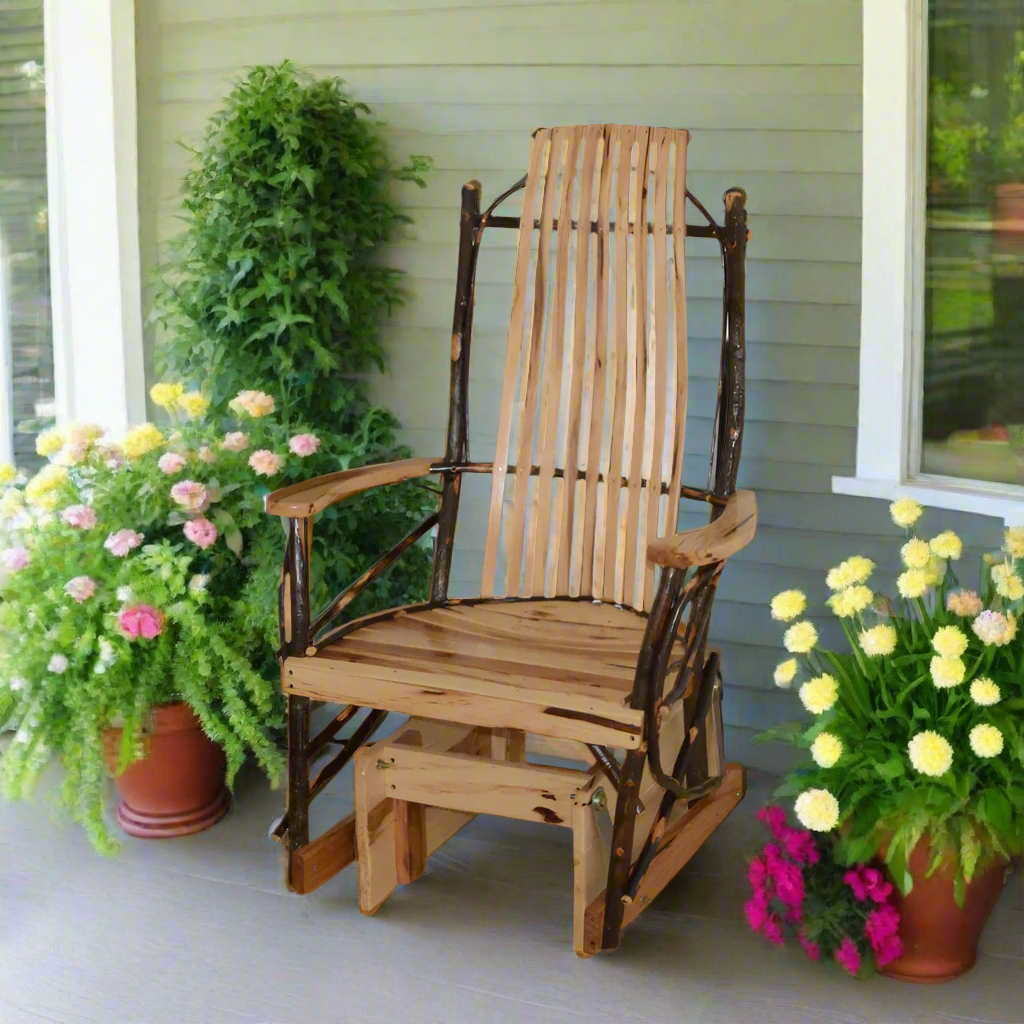 Hickory Glider Rocker by A&L Furniture Co.