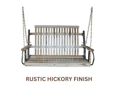 Hickory Porch Swing - Easy Breezy Porch Swings