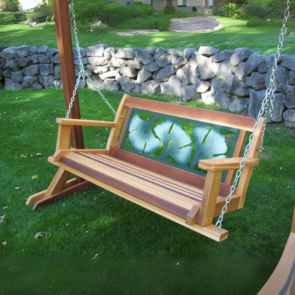 Gingko Leaf Porch Swing - Easy Breezy Porch Swings