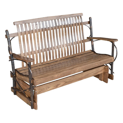 Hickory Porch Glider - Easy Breezy Porch Swings