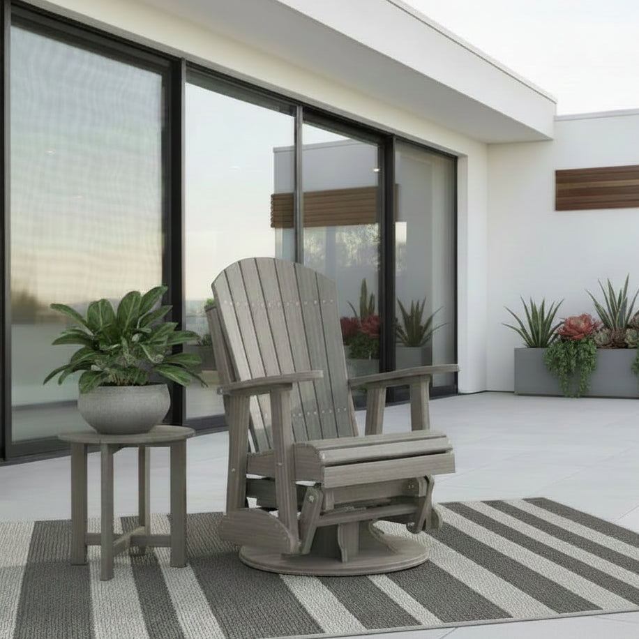 2-Foot Adirondack Swivel Glider by LuxCraft - Easy Breezy Porch Swings