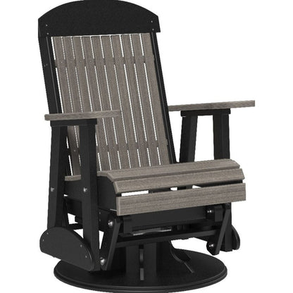 2-Foot_Classic_Swivel_Single_Glider_by_LuxCraft_Weatherwood_Black