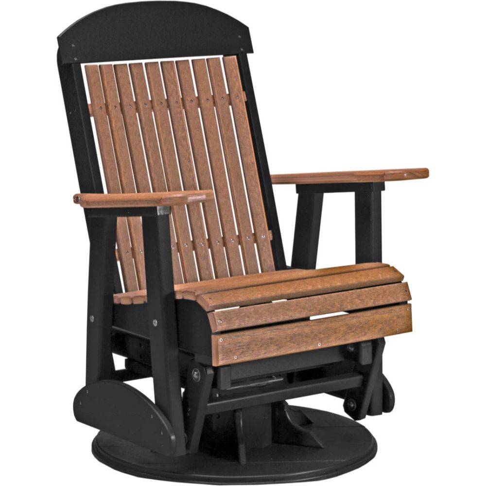 2SCPGAMB2_SwivelClassicPolyGlider_AntiqueMahogany_Black_