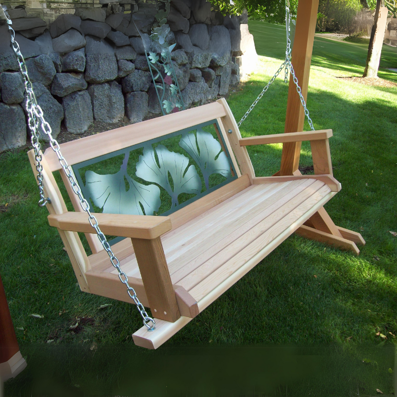 Gingko Leaf Porch Swing - Easy Breezy Porch Swings