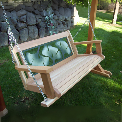 Gingko Leaf Porch Swing - Easy Breezy Porch Swings