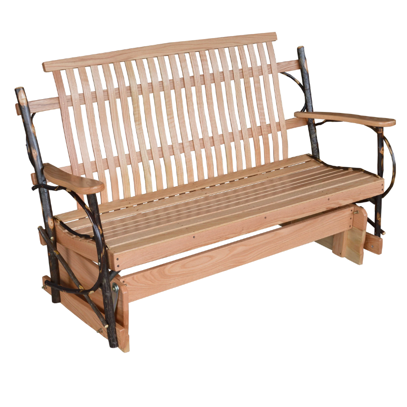 Hickory Porch Glider - Easy Breezy Porch Swings