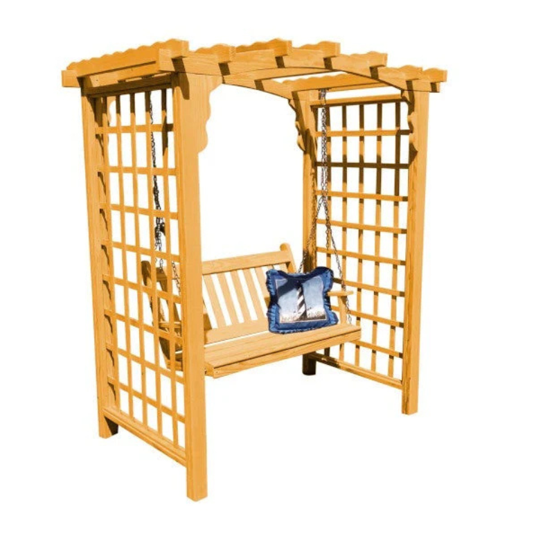 Cambridge Arbor & Swing - Easy Breezy Porch Swings