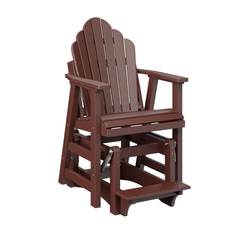 2 ft. Cozi Back Single Counter Glider by Berlin Gardens - Burgundy