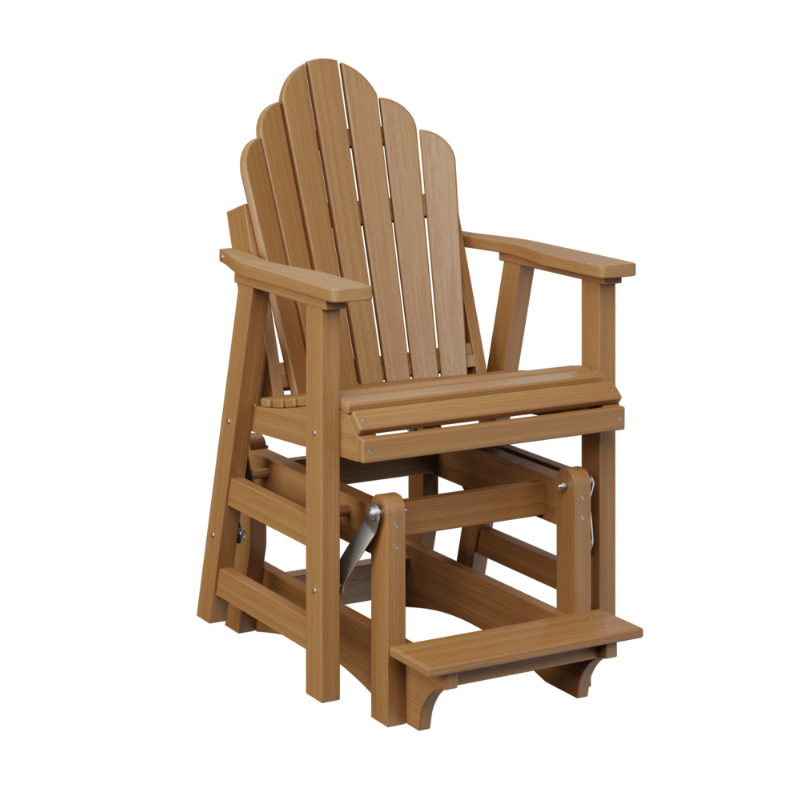 2 ft. Cozi Back Single Counter Glider by Berlin Gardens - Natural Teak