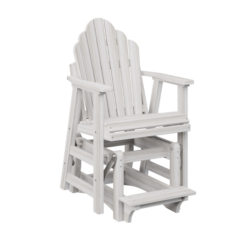 2 ft. Cozi Back Single Counter Glider by Berlin Gardens - Wood Grain Seashell