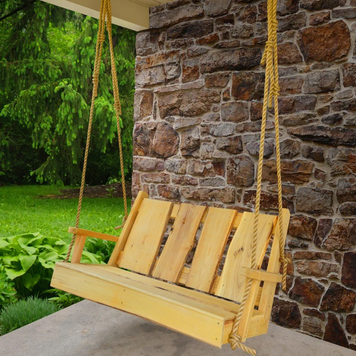 Timberland  Swing with Rope - Easy Breezy Porch Swings