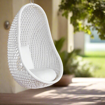 Pod Outdoor Hanging Chair (cushion included) - Easy Breezy Porch Swings