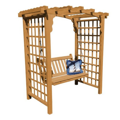 Cambridge Arbor & Swing - Easy Breezy Porch Swings